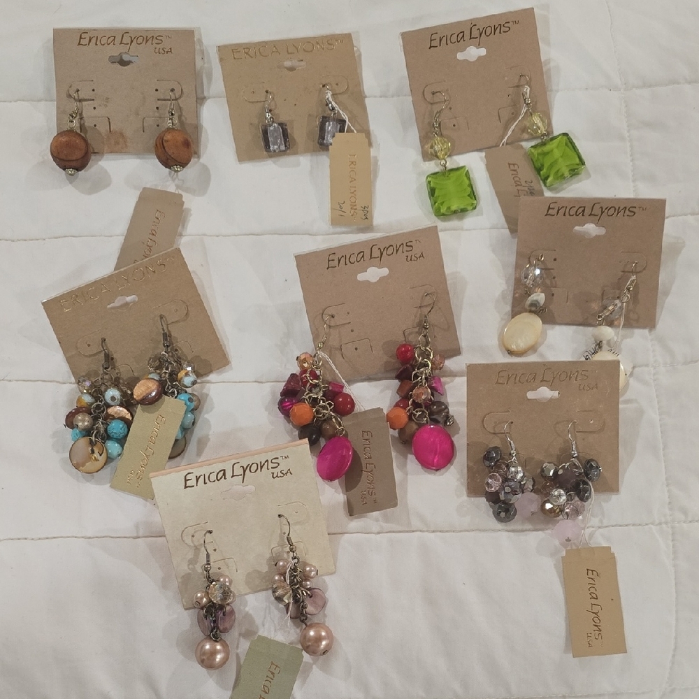 Erica Lyons Colorful Earring Collection